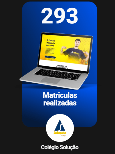 Colégio Solução — 293 matrículas realizadas